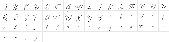 Bright Daily FREE Regular  glyph index