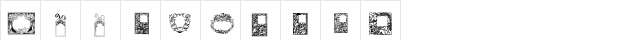 101! Floral Frames 2 Regular  glyph index