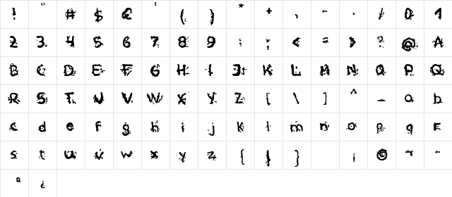 now you see me, now you dont Regular  glyph index