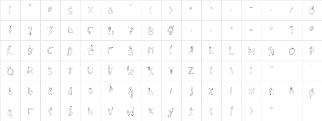 CK Let's Party Regular  glyph index