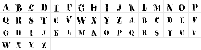 Paquet Cadeaux Regular  glyph index