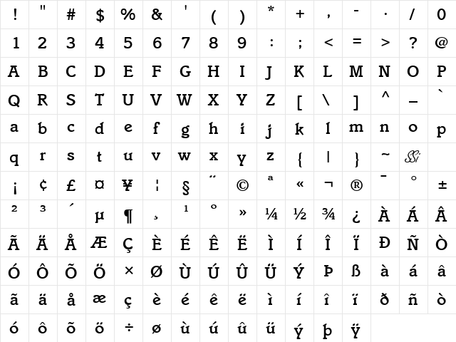 Ensemble Medium SSi Medium  glyph index
