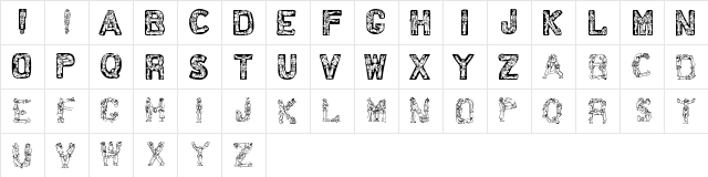 Santa Time Regular  glyph index