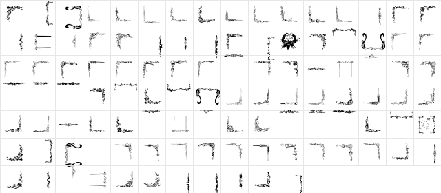 FramesAnd Regular  glyph index