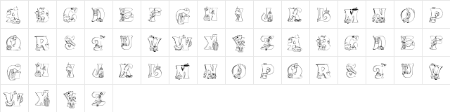 Kitchen Kapers I Regular  glyph index