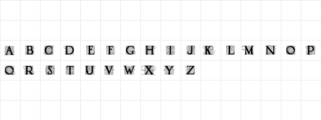 Draughtwork Demo Regular  glyph index