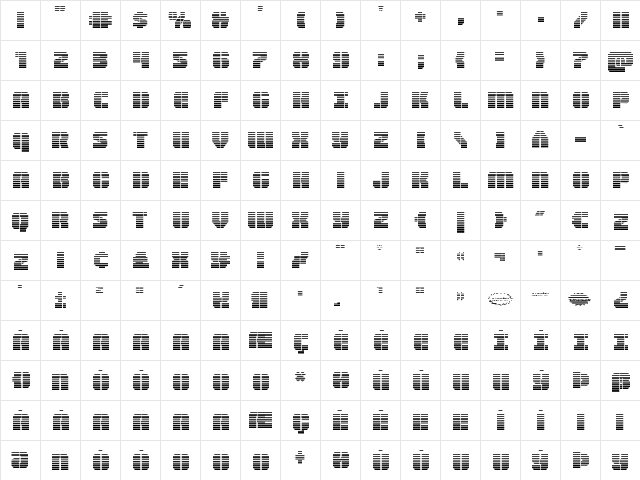 Warp Thruster Gradient Regular  glyph index