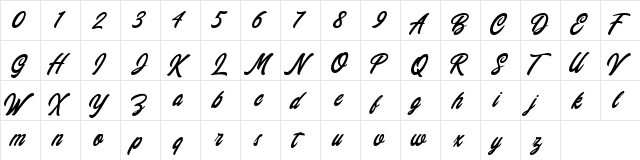 Chillout For Personal Use Regular  glyph index