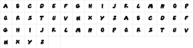 GOOD TIME Regular  glyph index