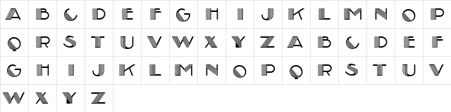 Performer Regular  glyph index