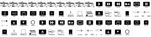 New Regular  glyph index