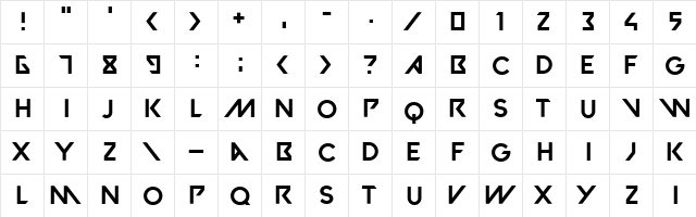 VALORANT Regular  glyph index