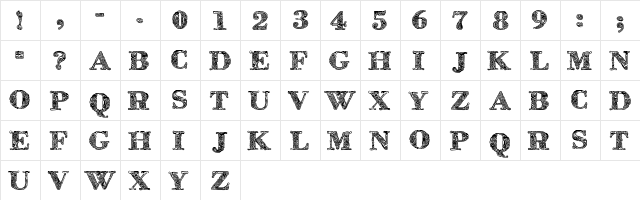 ZsylettProContour Contour  glyph index