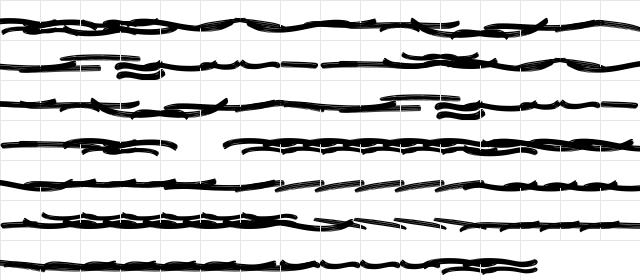 Granada Swash  glyph index