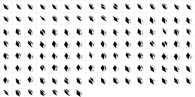 MKTypobricksRough Regular  glyph index