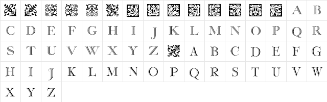 Kudos Kaps One NF Regular  glyph index