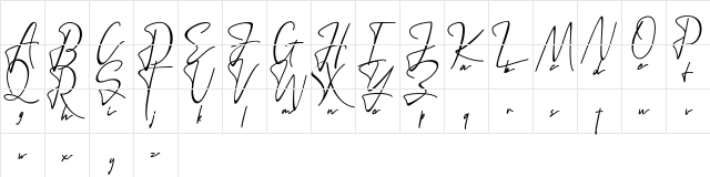 Sintya FREE Regular  glyph index