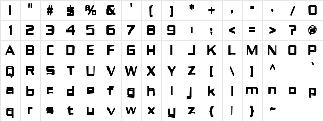 It's About Time Regular  glyph index
