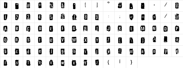 AL Outloud Regular  glyph index