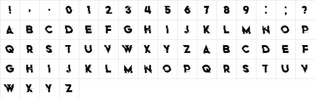 Nectar Regular  glyph index