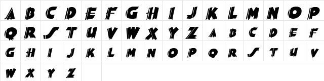 KokamaSCapsSSK BoldItalic  glyph index