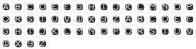 Galileo Regular  glyph index