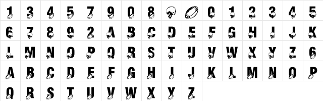 LMS Monday Night Football Regular  glyph index