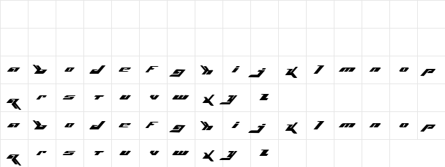 Terr Wings Regular  glyph index