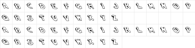 Dry Fish Regular  glyph index
