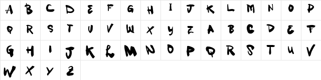 Vtks Textones Regular  glyph index