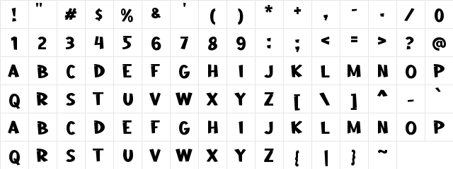 a Aha Wow Regular  glyph index