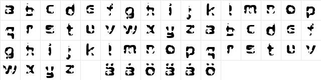 Crying Star " " " " " " " " " " "  glyph index