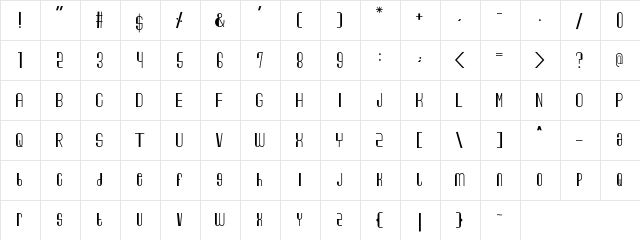 George Harrison &  Friends Regular  glyph index