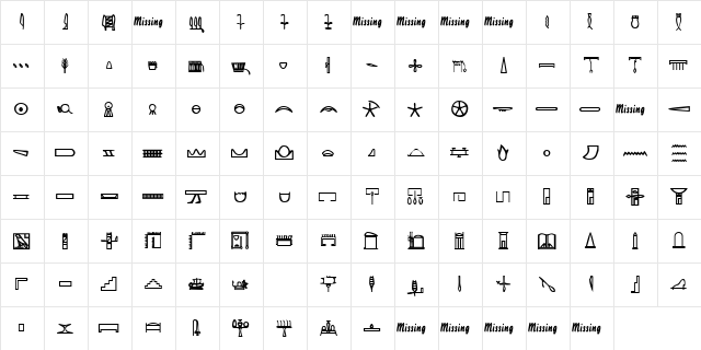 Cartouche4SSK Regular  glyph index