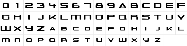 Outer Limits Solid Extended Regular  glyph index