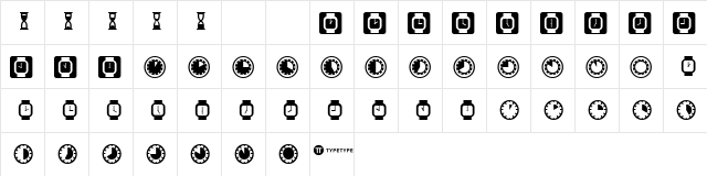TictacTwo Regular  glyph index