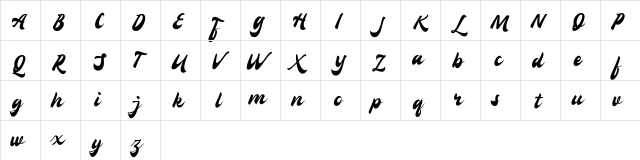 Confinental FREE Regular  glyph index