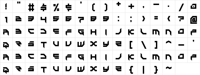 Game Battles 2 Regular  glyph index