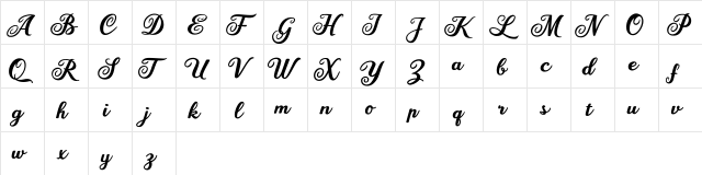 Mariane Lusia Mariane Lusia  glyph index