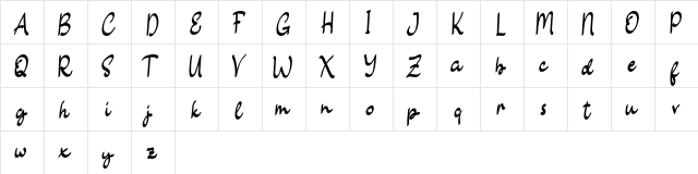 Sweetlilly FREE Regular  glyph index