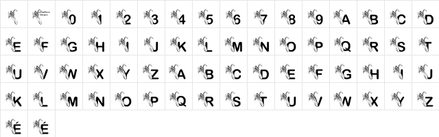 LCR Autumn Harvest Regular  glyph index