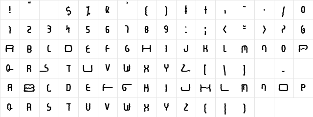 Seminar Regular  glyph index