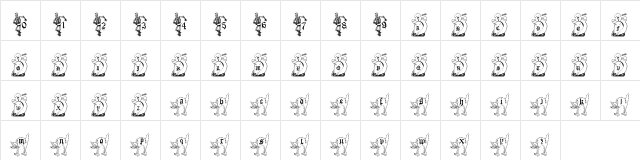 Spooky Doooings Regular  glyph index