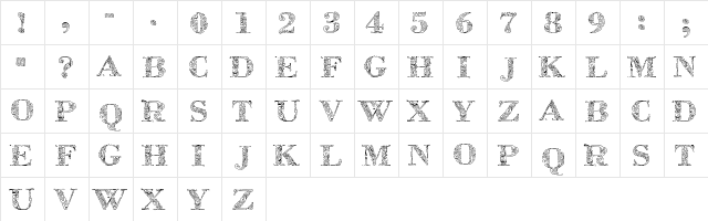 ZsylettPro Regular  glyph index