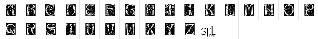 Jugend Regular  glyph index