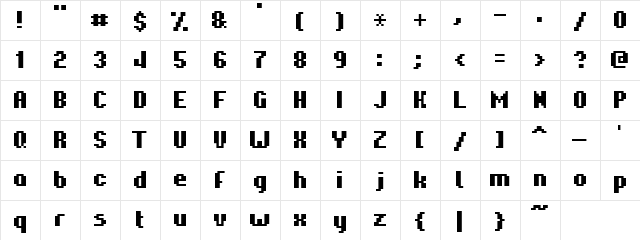 Genx Cond Cyr Regular  glyph index