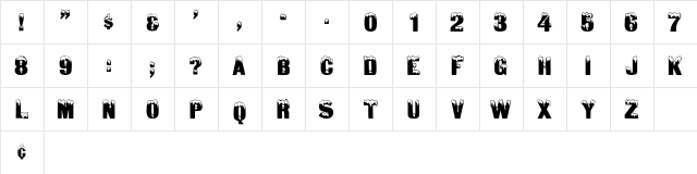 Ice Display Caps SSi Regular  glyph index