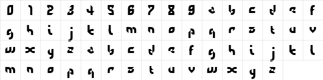 defaulterror Regular  glyph index