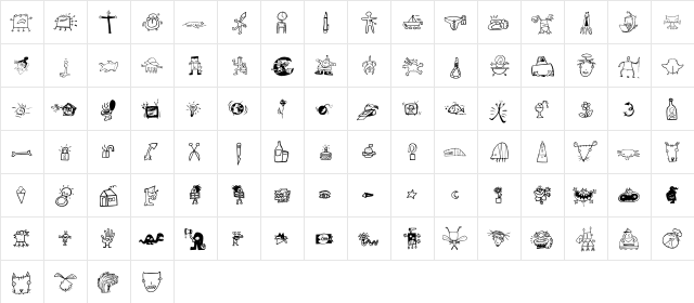 LTCaciocavallo Regular  glyph index