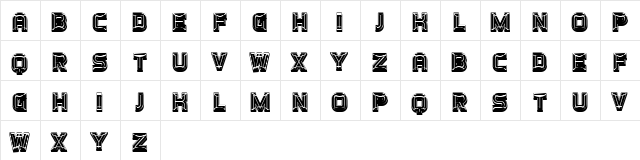 Smuggler Regular  glyph index